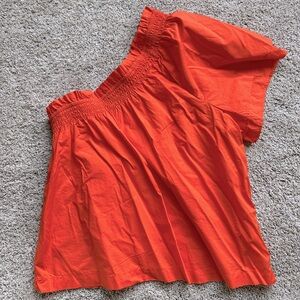 JCREW one shoulder top, M